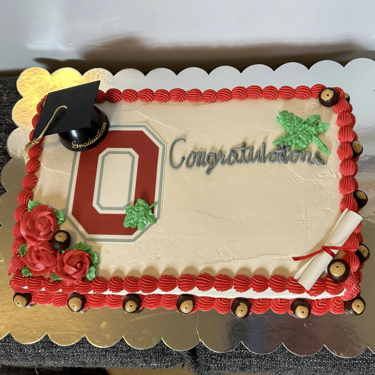 Ohio State Cake