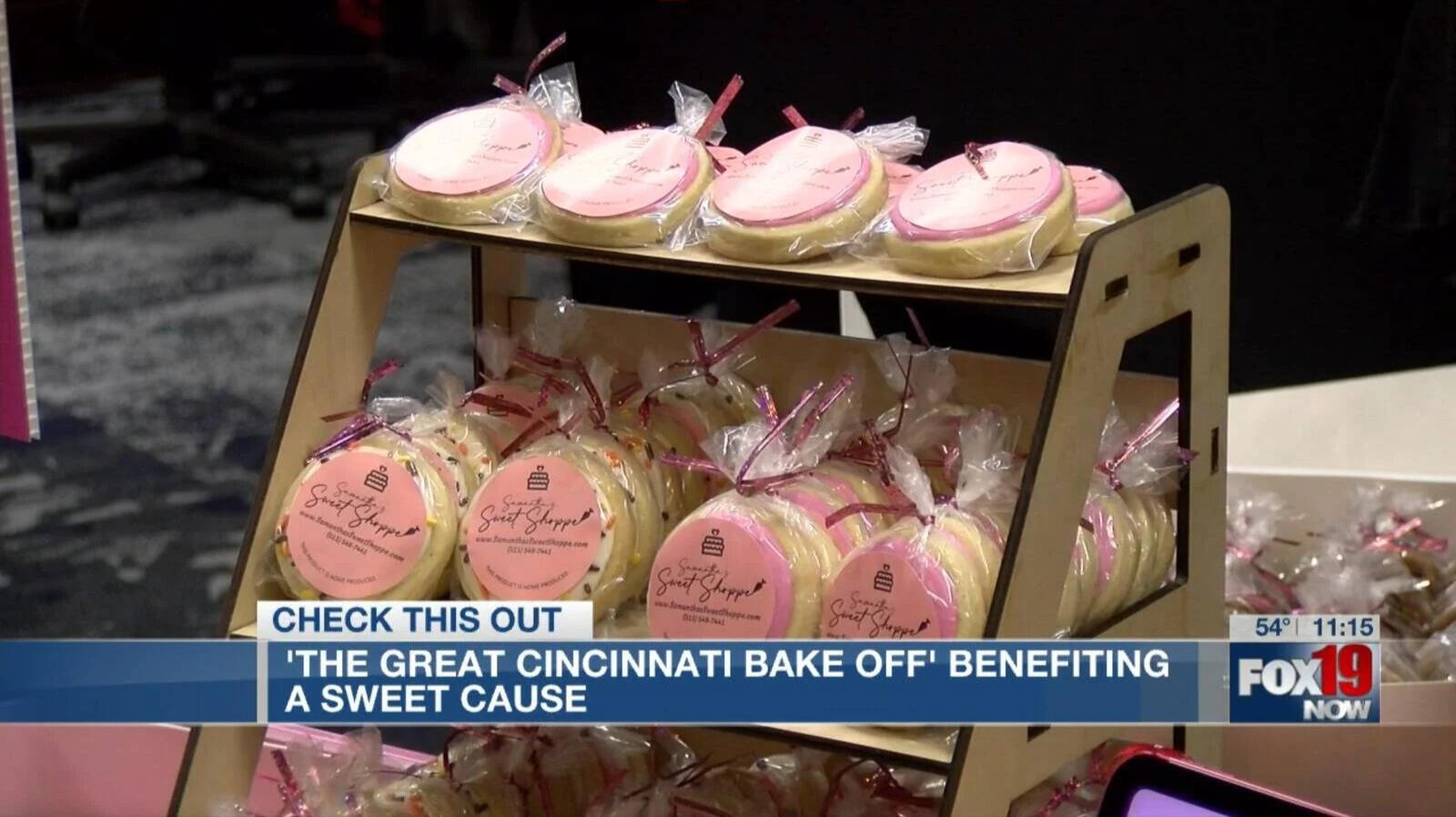 Cincinnati Bake-Off Cookie Display FOX19