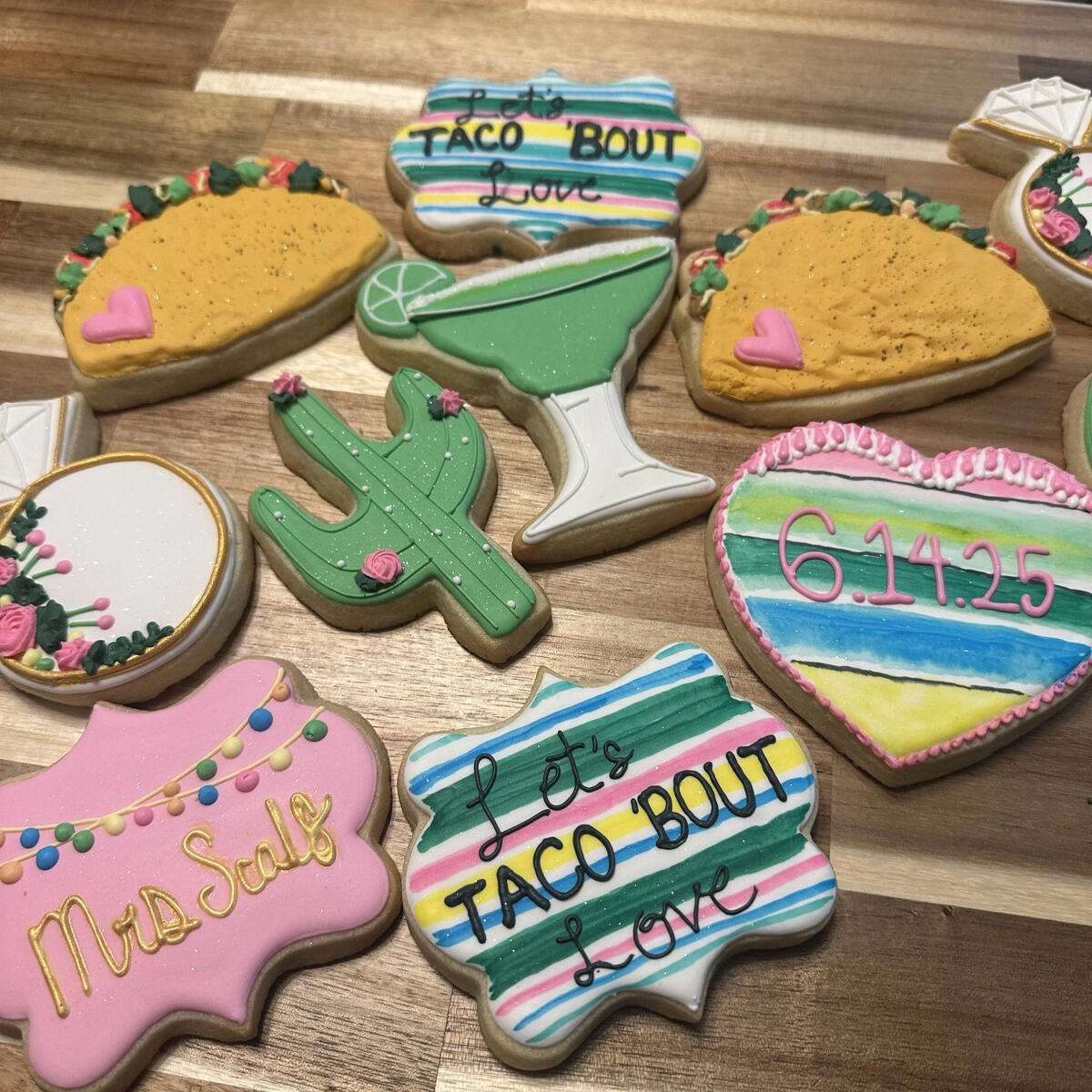 Lets Taco Bout Love Cookies