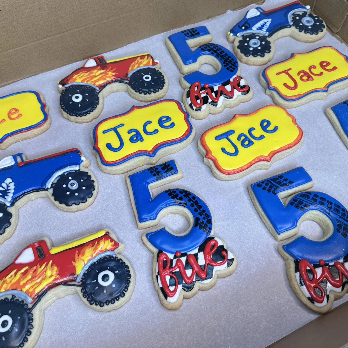 Monster Truck Cookies