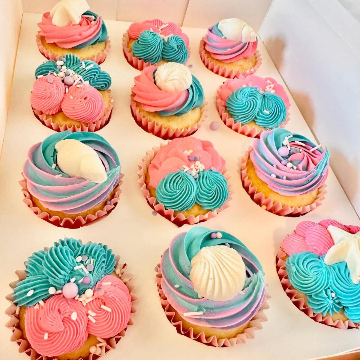 Shell Cupcakes 1 Shell Cupcakes 1