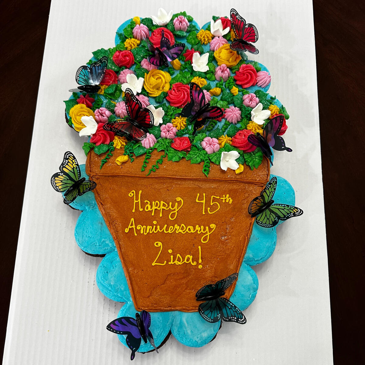 Flowers Cupcake Cake